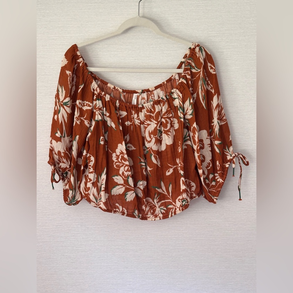 by Anthropologie women’s cropped blouse